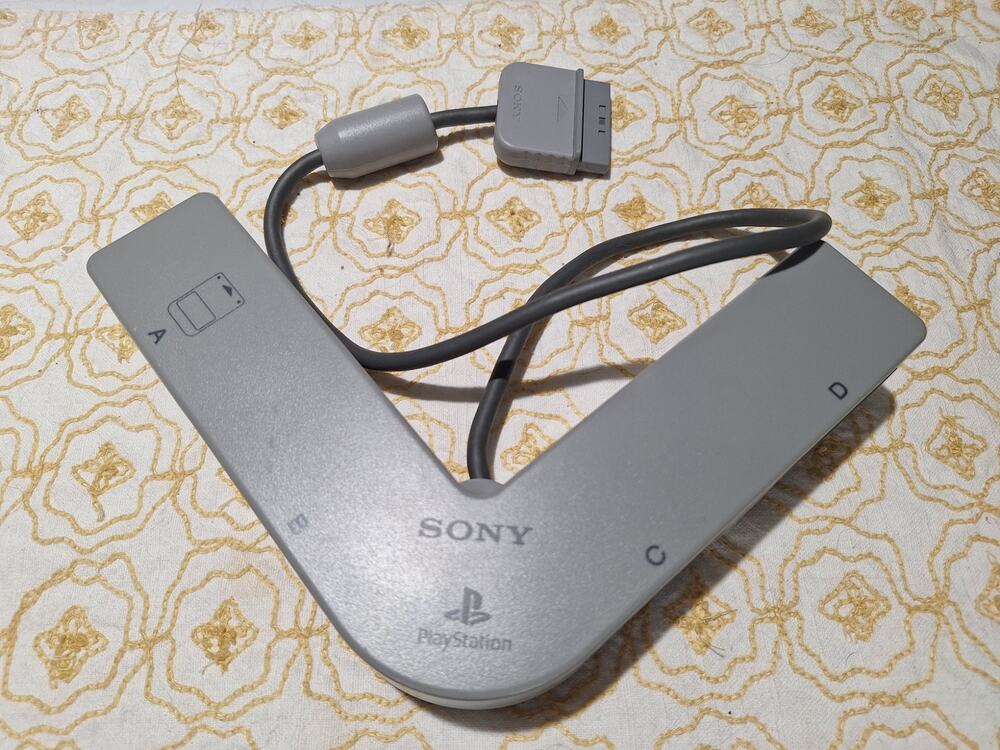 Sony PlayStation PS1 OEM Multi Tap SCPH-1070 4 Player Adapter Tested Gray